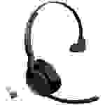 Jabra Evolve2 55 MS Telefon On Ear Headset Bluetooth® Mono Schwarz Noise Cancelling, Mikrofon-Rauschunterdrückung Headset, Mono