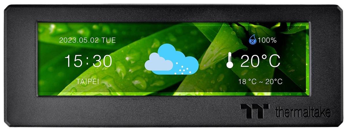 Thermaltake LCD-Panel-Kit Schwarz