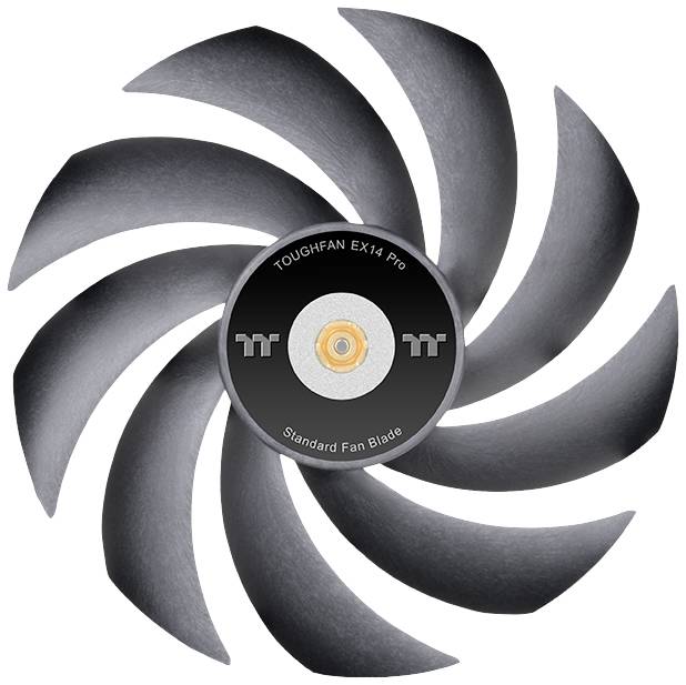 Thermaltake TOUGHFAN EX14 Pro PC-Gehäuse-Lüfter Schwarz