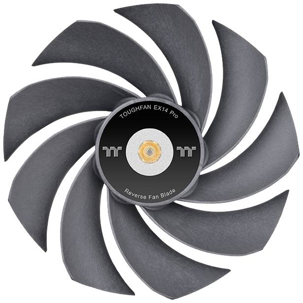 Thermaltake TOUGHFAN EX14 Pro PC-Gehäuse-Lüfter Schwarz