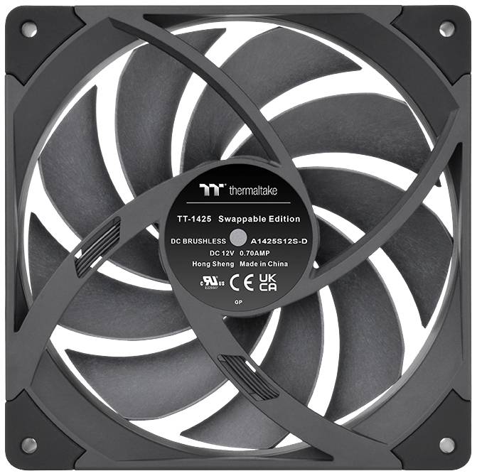 Thermaltake TOUGHFAN EX14 Pro PC-Gehäuse-Lüfter Schwarz