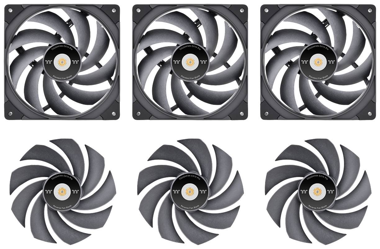 Thermaltake TOUGHFAN EX14 Pro PC-Gehäuse-Lüfter Schwarz
