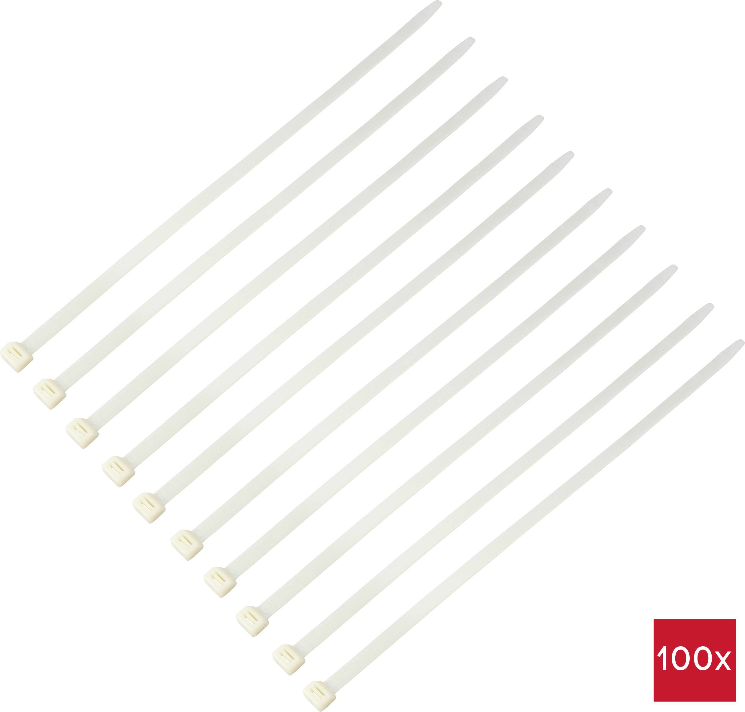 TRU COMPONENTS TC-12626016 Kabelbinder 550mm 12.7mm Naturweiß HVAC 100St.