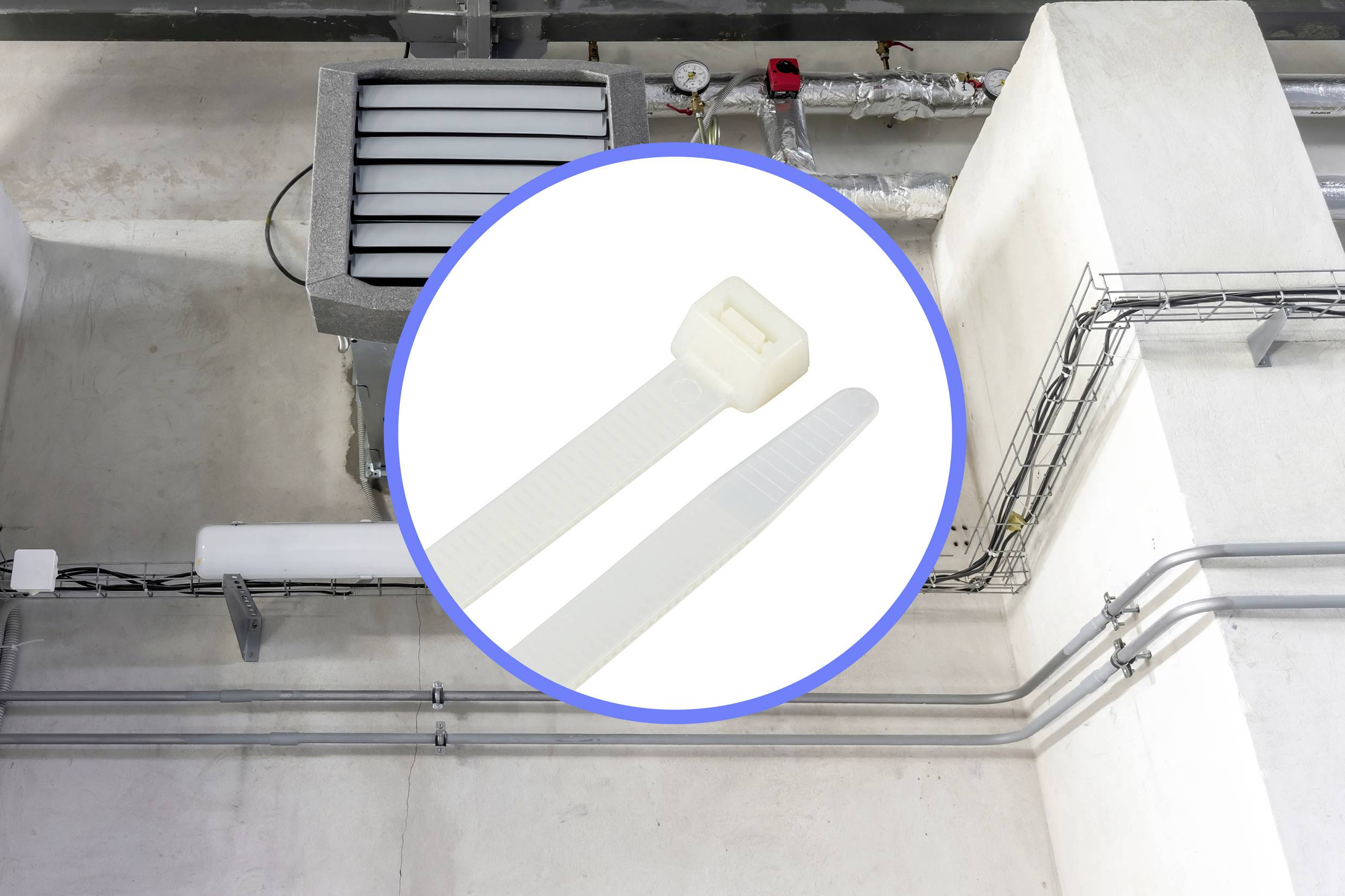 TRU COMPONENTS TC-12626016 Kabelbinder 550mm 12.7mm Naturweiß HVAC 100St.