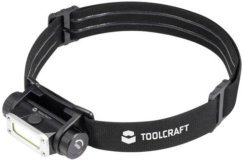 TOOLCRAFT TO-9469515 COB LED Stirnlampe Li-Ionen Akkus 450 lm 13 h TO-9469515