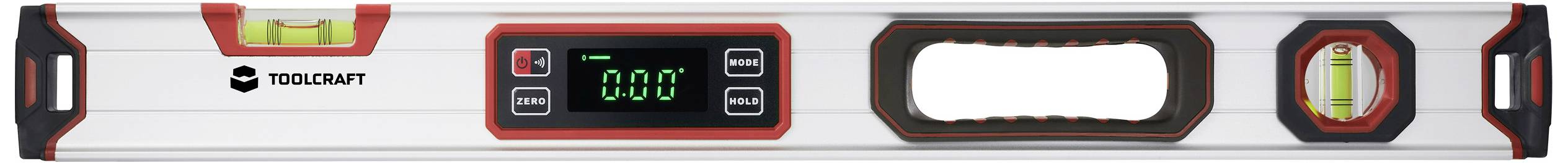 TOOLCRAFT TO-9469539 Digitale Wasserwaage mit Magnet 600mm 360° 1.0 mm/m