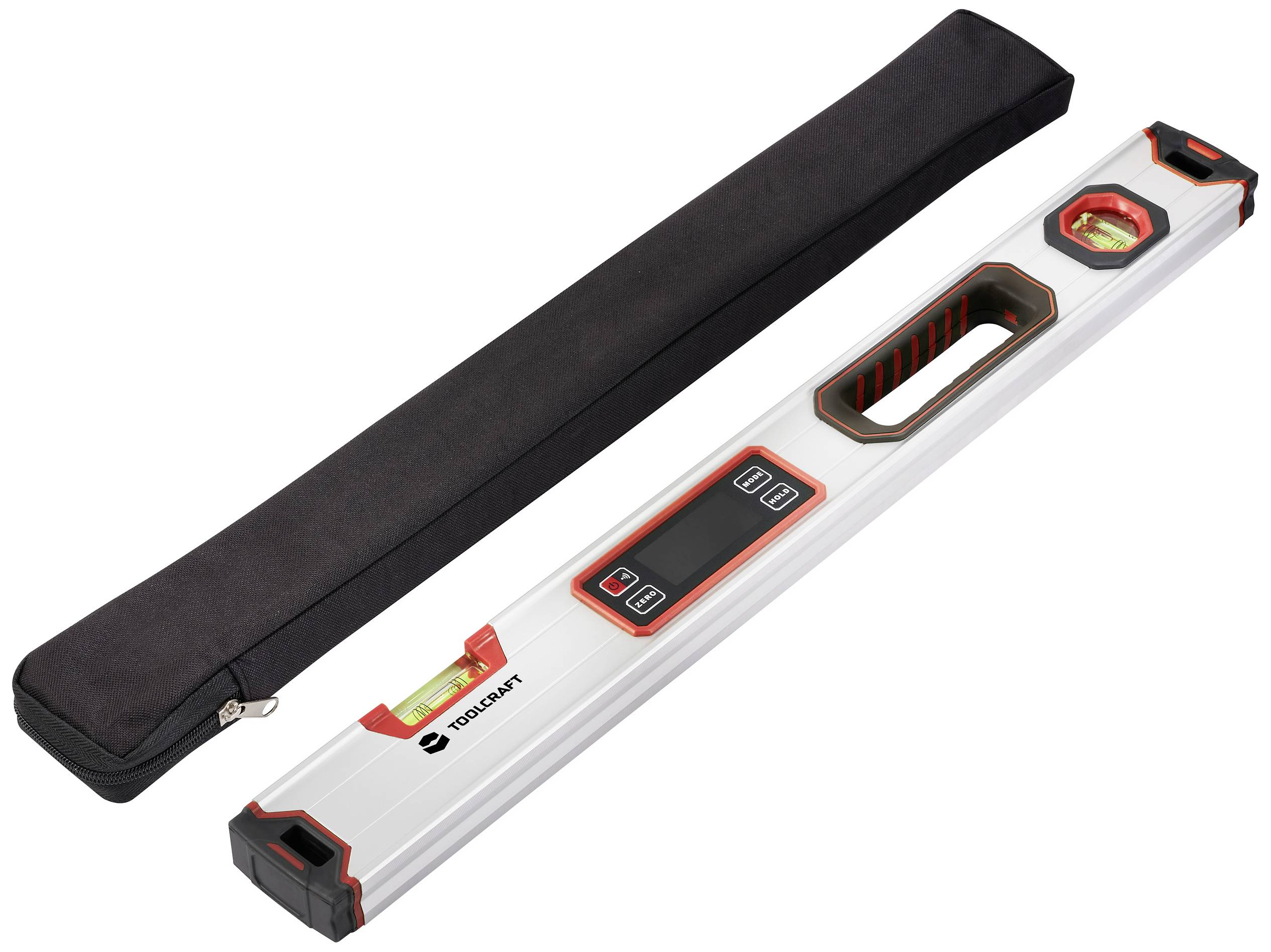 TOOLCRAFT TO-9469539 Digitale Wasserwaage mit Magnet 600mm 360° 1.0 mm/m