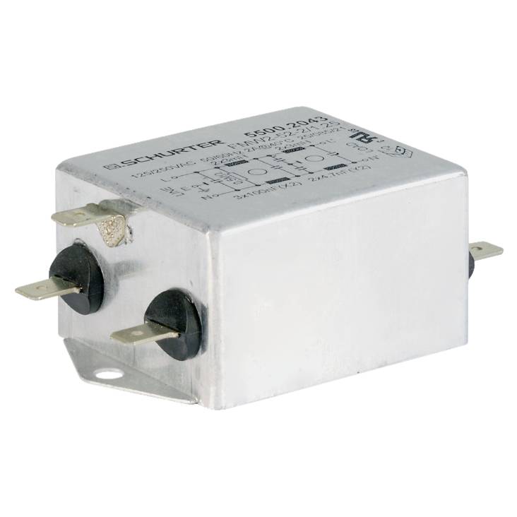 Schurter 5500.2043 5500.2043 Netzfilter 2.00A 3.00 mH (L x B x H) 77.00 x 46.00 x 31.00mm 1St.