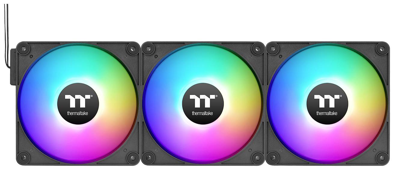 Thermaltake CT120 EX PC-Gehäuse-Lüfter Schwarz inkl. LED-Beleuchtung