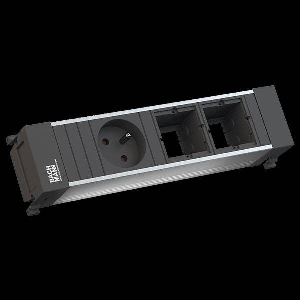 Bachmann 916003 Steckdosenleiste Aluminium 1St.