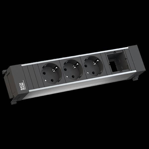 Bachmann 916006 Steckdosenleiste Aluminium 1St.