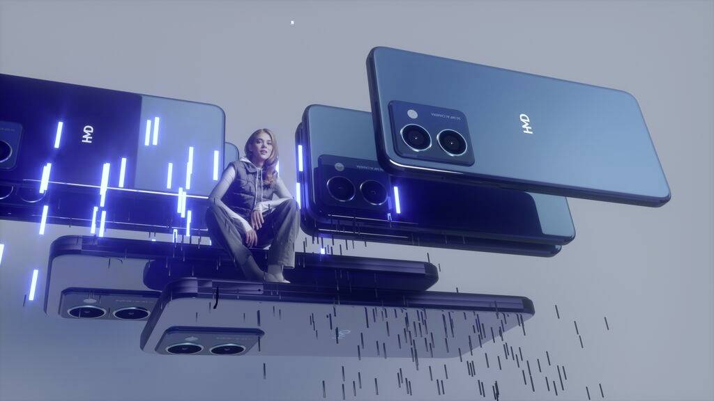 HMD Pulse Pro 128 GB Schwarz, Ocean 16.7 cm (6.56 Zoll) Smartphone