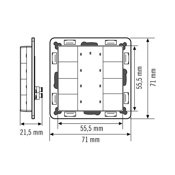 ESYLUX EP10431630 Taster IP20 Weiß