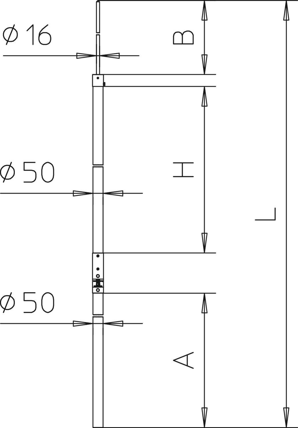 OBO Bettermann 5408934 isFang IN 4000 Fangmast 1St.