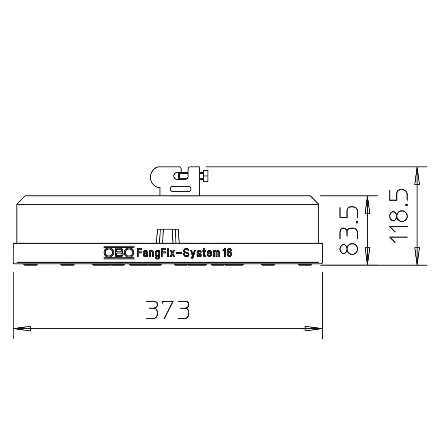 OBO Bettermann 5403205 F-FIX-16B Stangenhalter