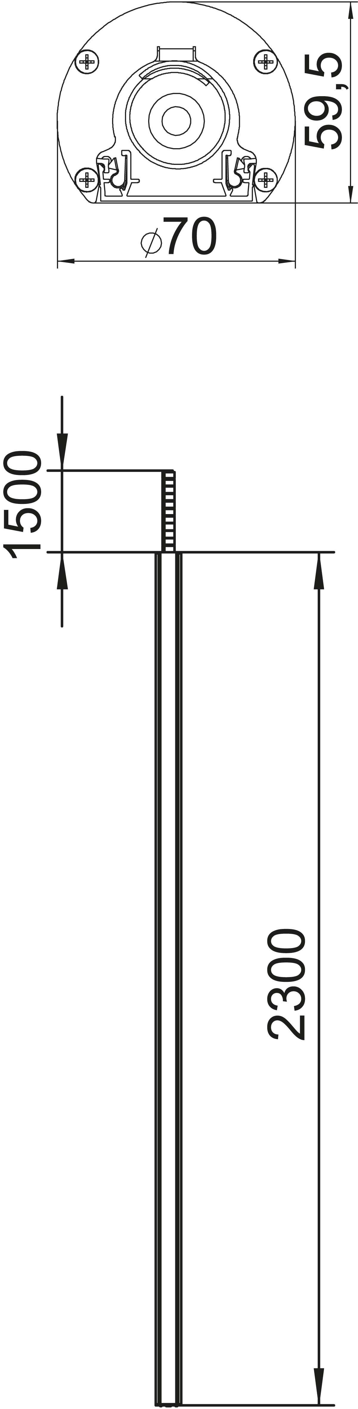 OBO Bettermann 6290097 Installationssäule 1St.