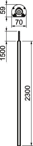 OBO Bettermann 6290095 Installationssäule 1 St. Weiß