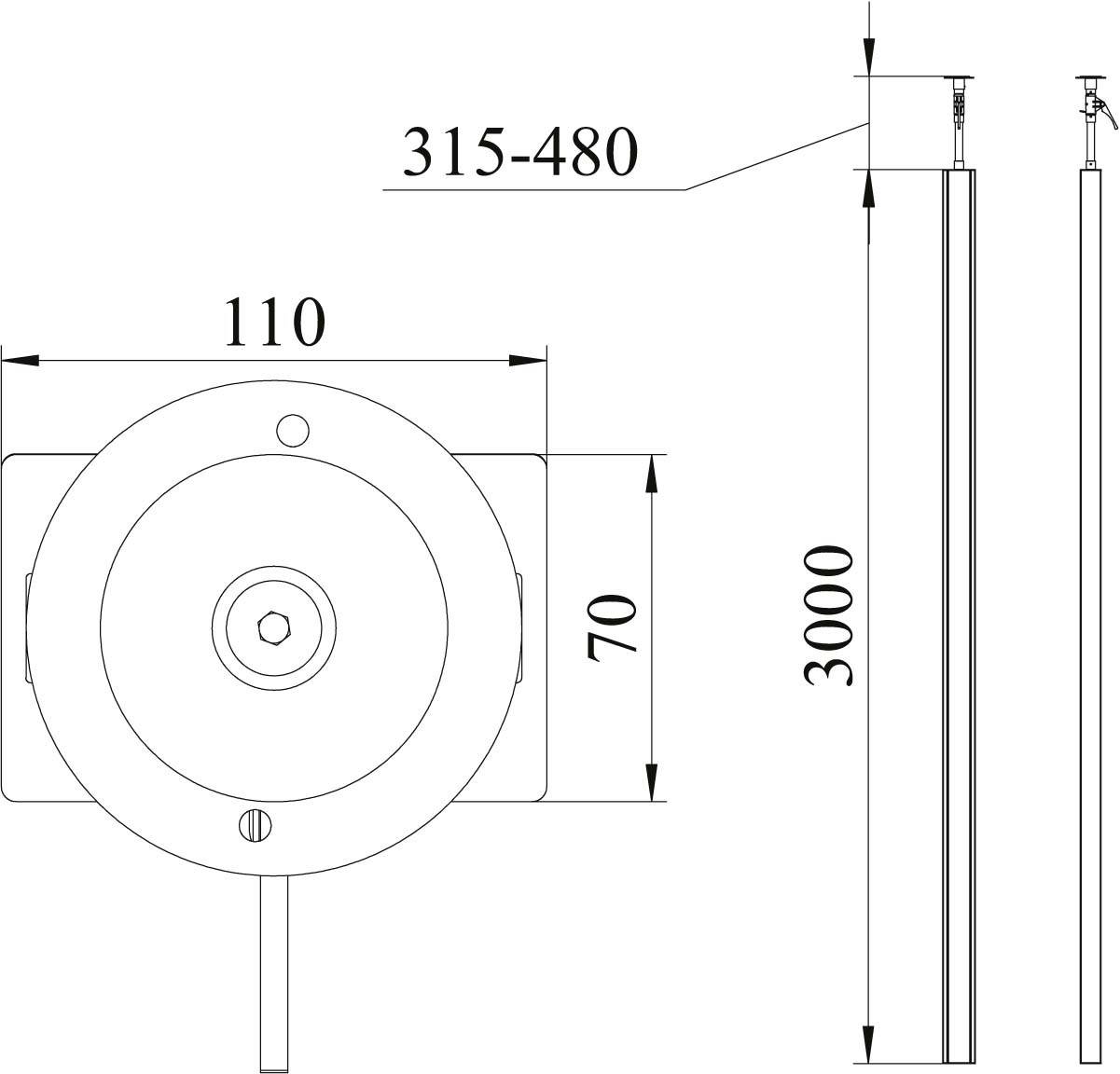 OBO Bettermann 6288943 Installationssäule 1St.
