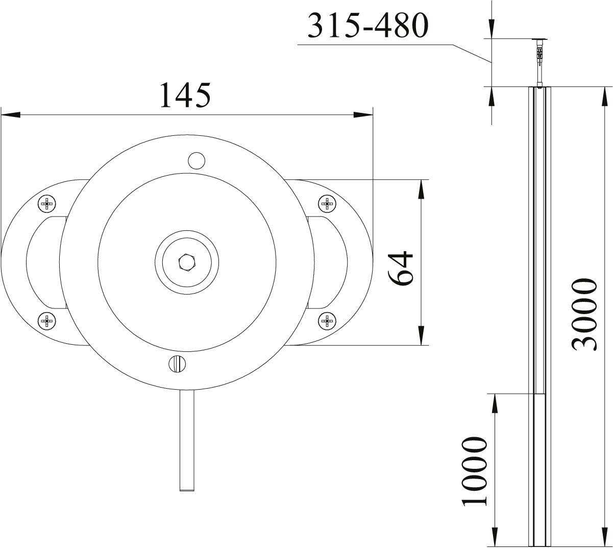 OBO Bettermann 6288933 Installationssäule 1St.