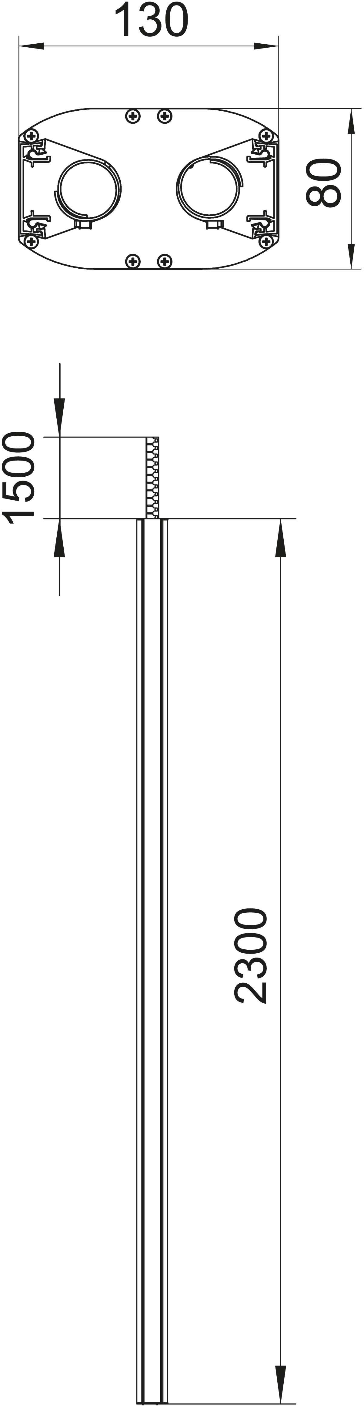 OBO Bettermann 6289976 Installationssäule 1St.