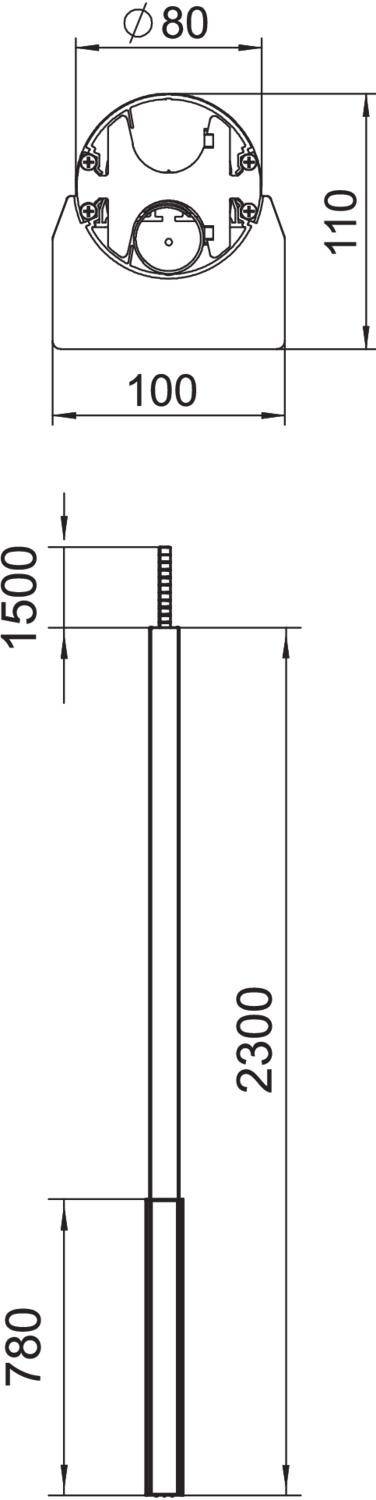 OBO Bettermann 6289043 Installationssäule 1St.