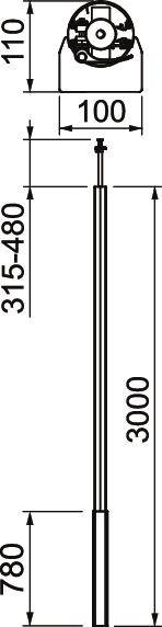 OBO Bettermann 6289060 Installationssäule 1 St. Weiß