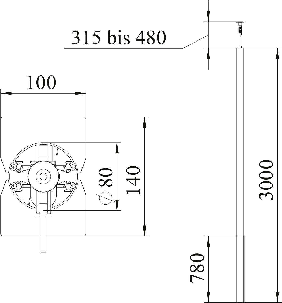 OBO Bettermann 6289073 Installationssäule 1St.
