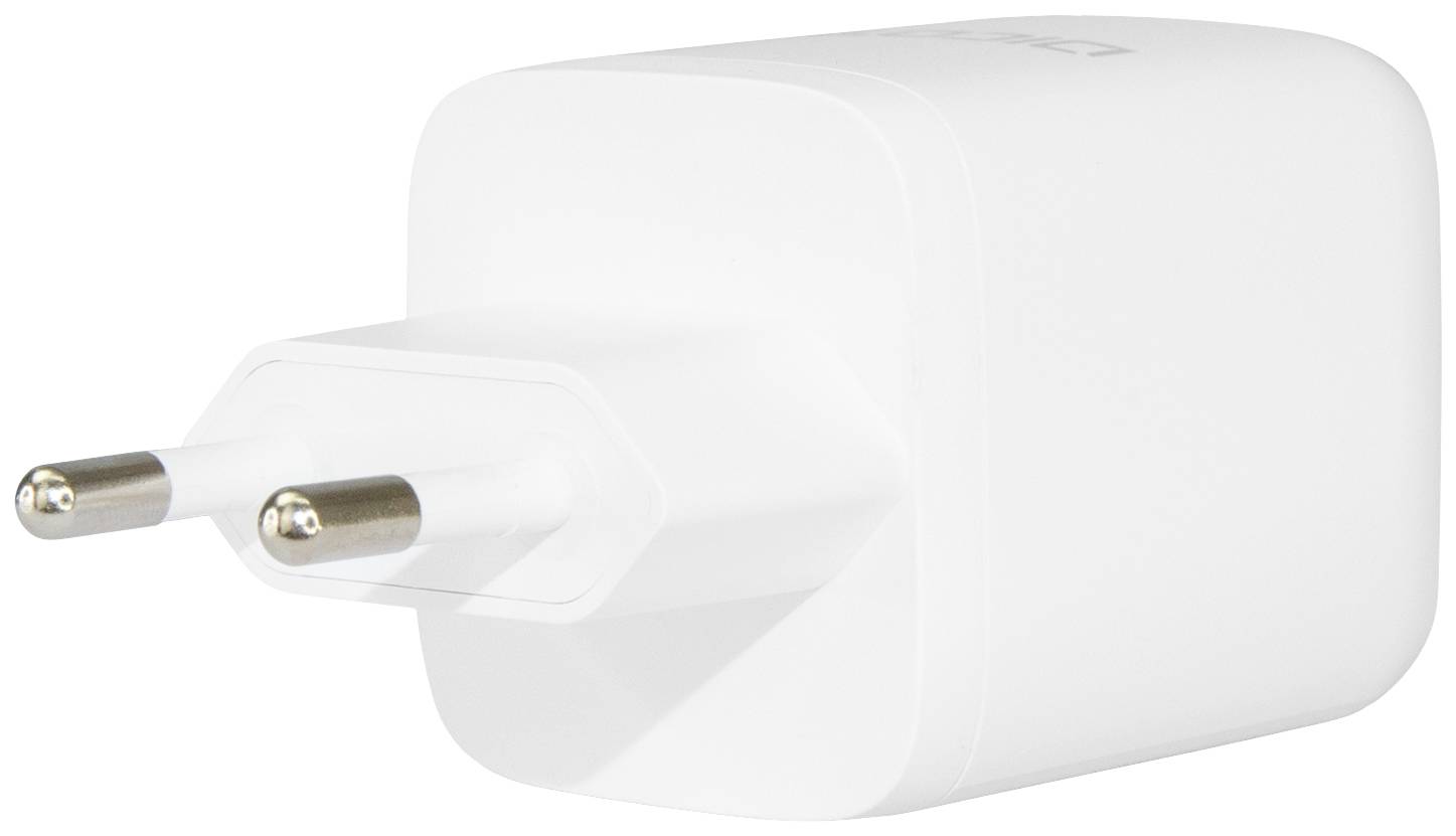 Dicota Compact USB Ladegerät 65 W 1x USB-A, 2x USB-C® USB PD Weiß Innenbereich GaN
