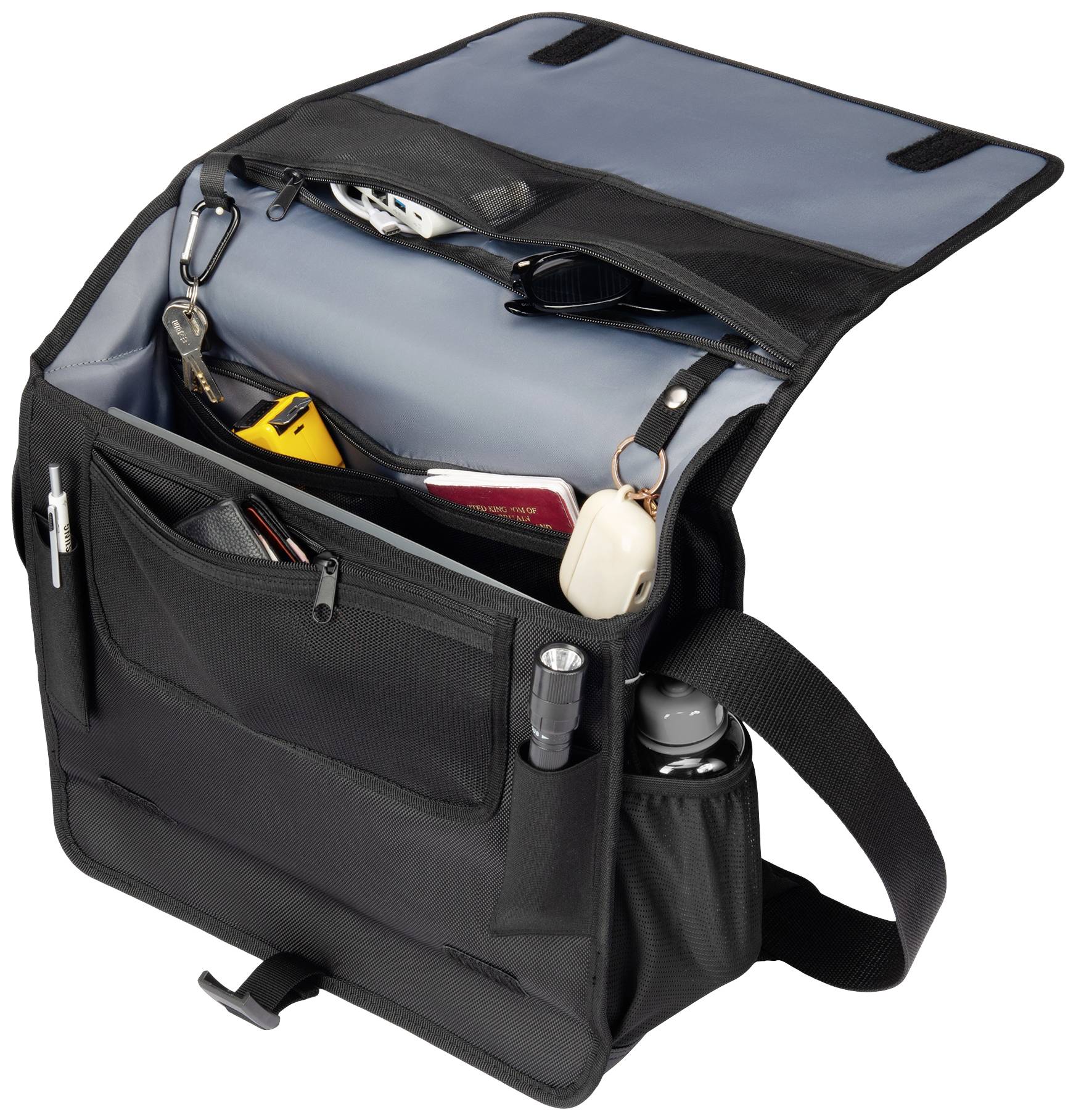 Dicota P20471-16, Unisex, Messenger Bag, Klappverschluss, Klettverschluss, Gesäßtasche, Fronttasche,