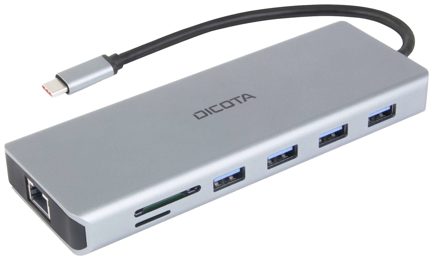 Dicota USB-C® Dockingstation D32065 Passend für Marke Dockingstations: Universal integrierter Kartenleser, USB-C® Power Delivery