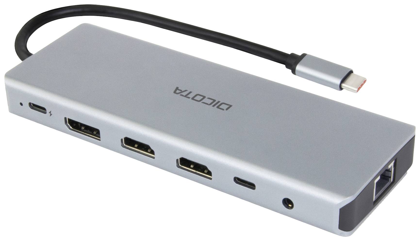 Dicota USB-C® Dockingstation D32065 Passend für Marke Dockingstations: Universal integrierter Kartenleser, USB-C® Power Delivery