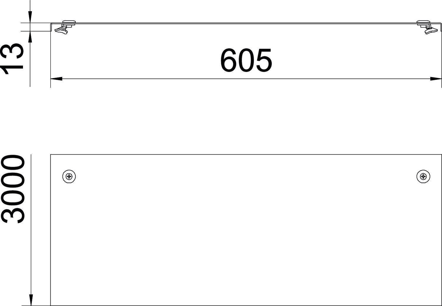 OBO Bettermann 6052606 Abdeckung 3m