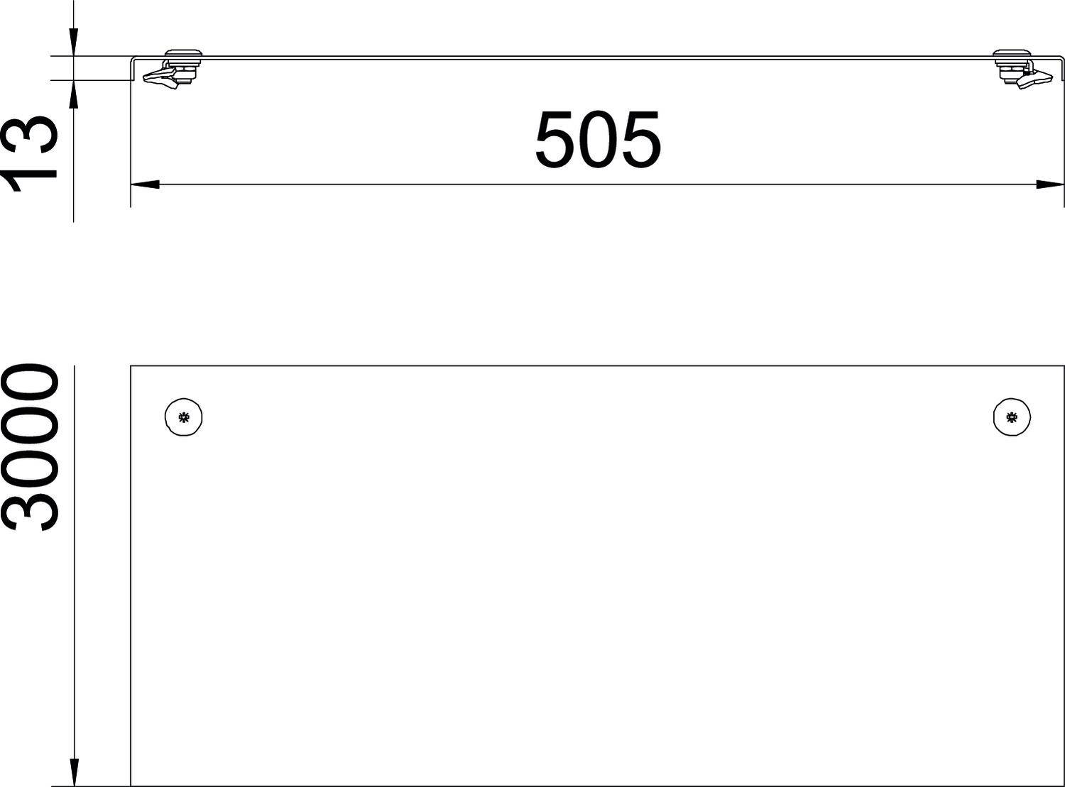 OBO Bettermann 6052959 Abdeckung 3m