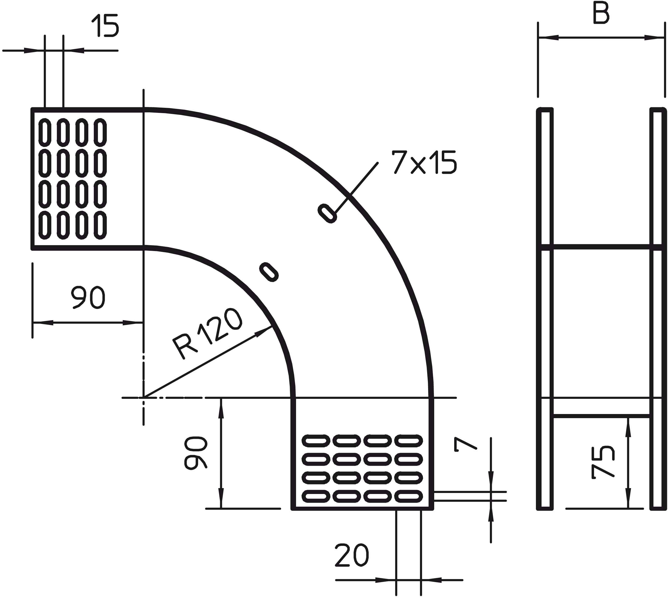 OBO Bettermann 7007350 Bogen 1St.