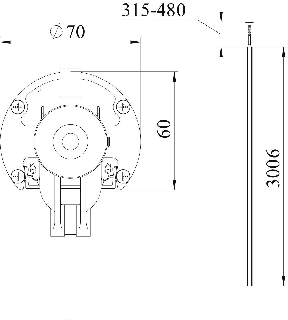 OBO Bettermann 6290087 Installationssäule 1St.