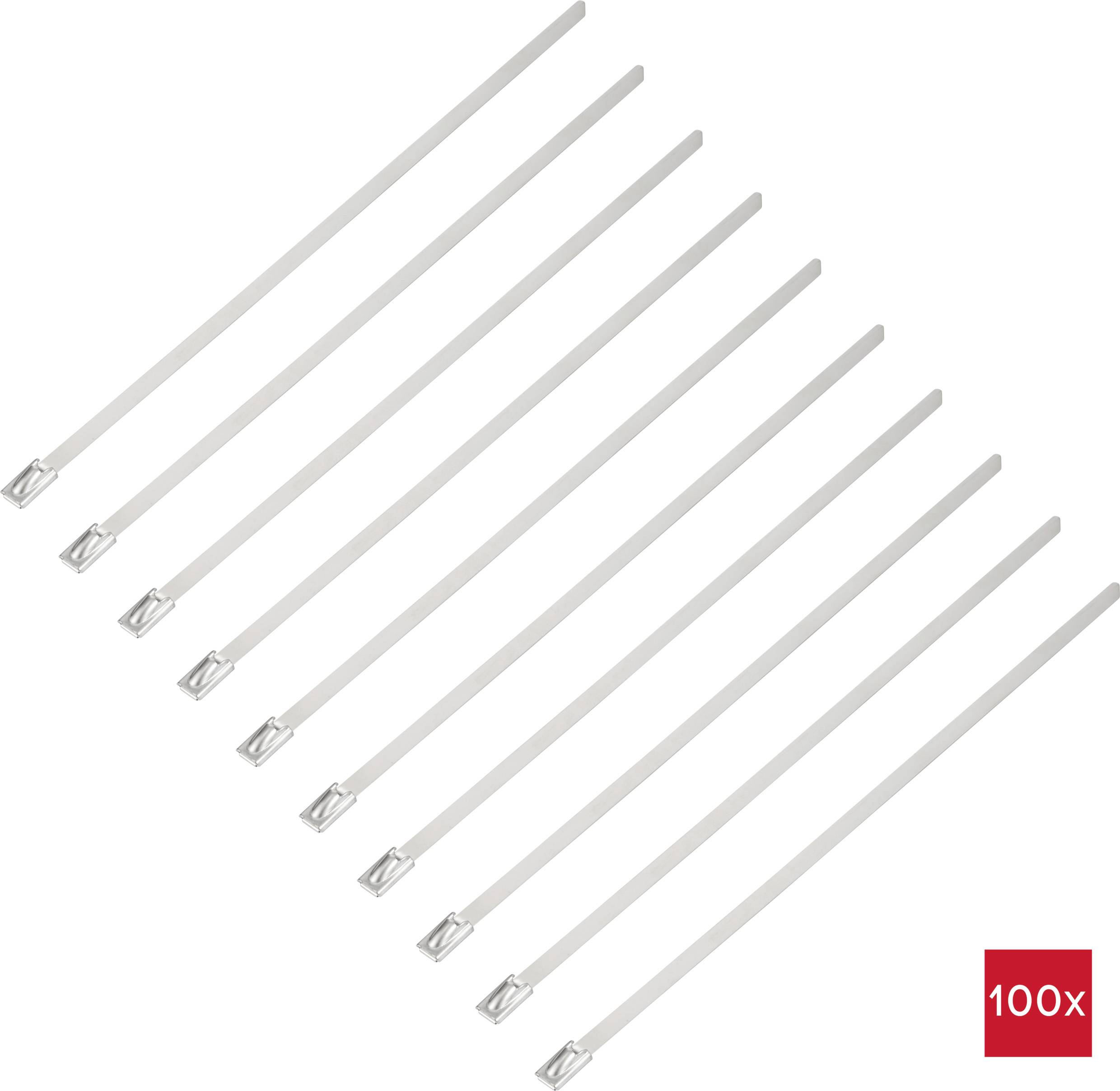 TRU COMPONENTS TC-12647632 Stahlkabelbinder 200 mm 4.6 mm AISI 316 100 St.