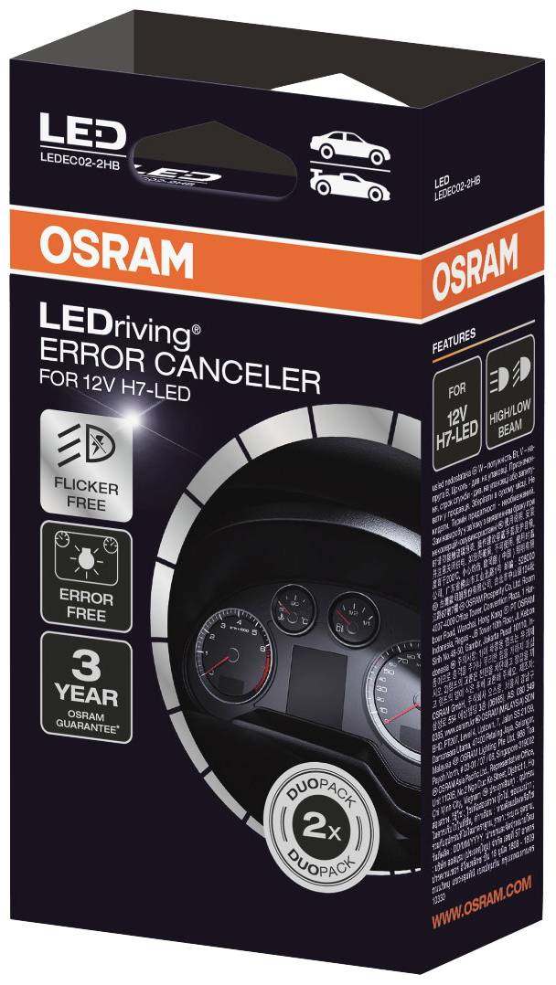 Osram Automotive CanBus Lastwiderstand LEDEC02-2HB Bauart (Kfz-Leuchtmittel) Canbus Lastwiderstand