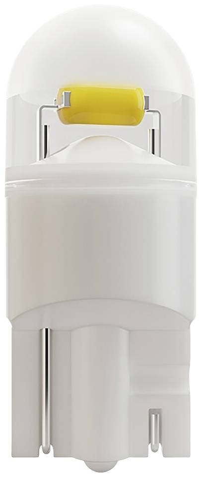 Weiße LED-Lampe mit gelbem Chip, zylindrische Form, geeignet für elektronische Geräte oder Fahrzeuge.