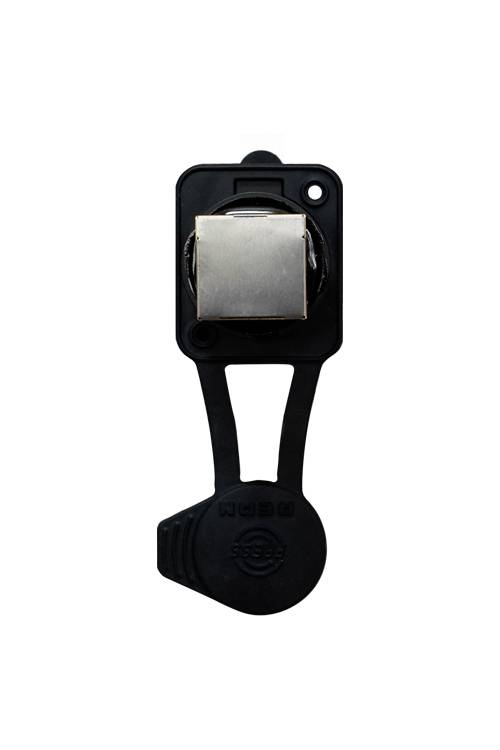 Rean AV RJ45 Feedthrough, 90° UP, IP65 Airtight, BULK RRE8F-Z-011-0 Buchse, Einbau Schwarz 100 St.