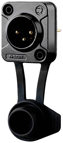 Rean AV RRX3M-Z-012-1 XLR-Steckverbinder Stecker, Einbau Polzahl: 3 Schwarz