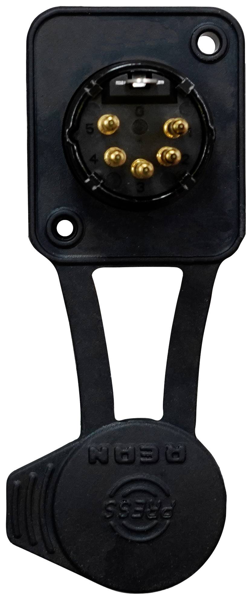 Rean AV RRX5M-Z-012-0 XLR-Steckverbinder Stecker, Einbau Polzahl: 5 Schwarz 100St.