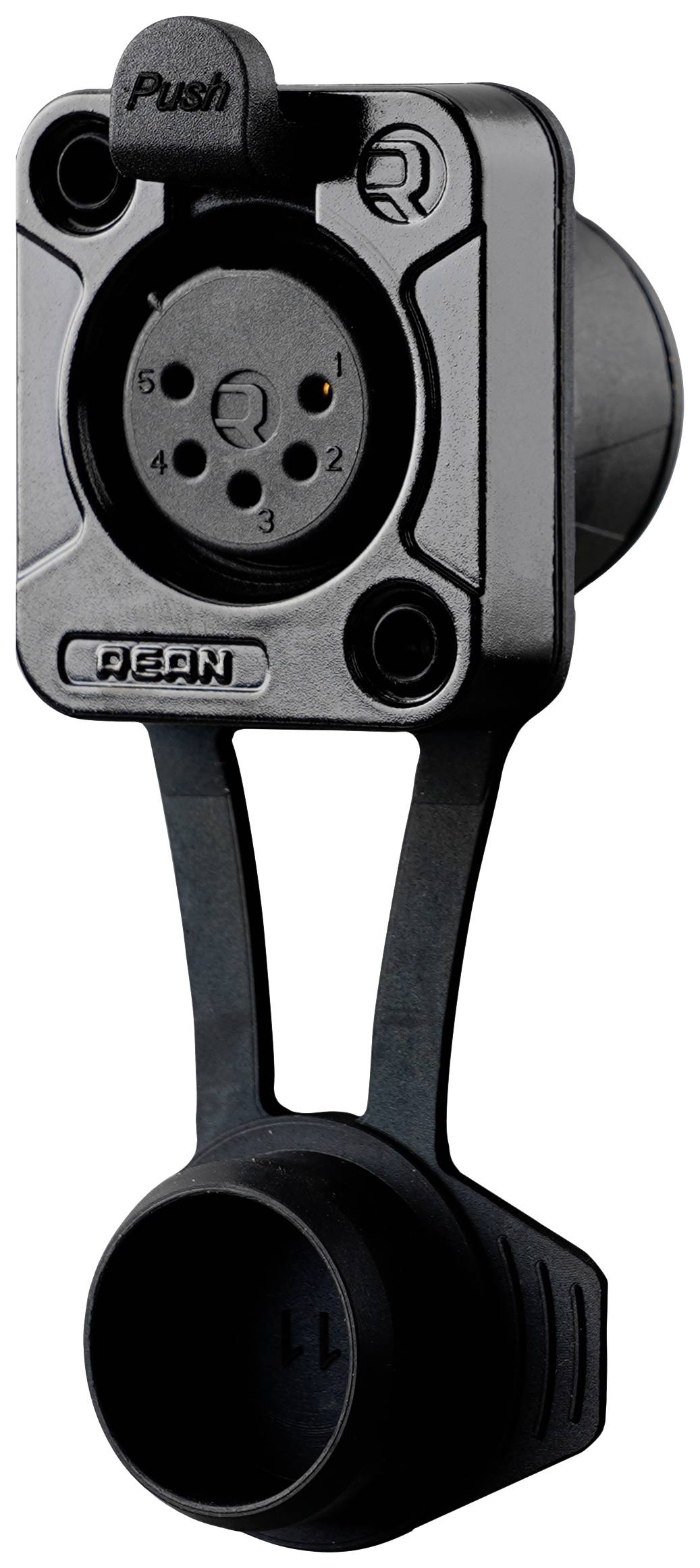 Rean AV RRX5F-Z-012-0 XLR-Steckverbinder Buchse, Einbau Polzahl: 5 Schwarz 100 St.