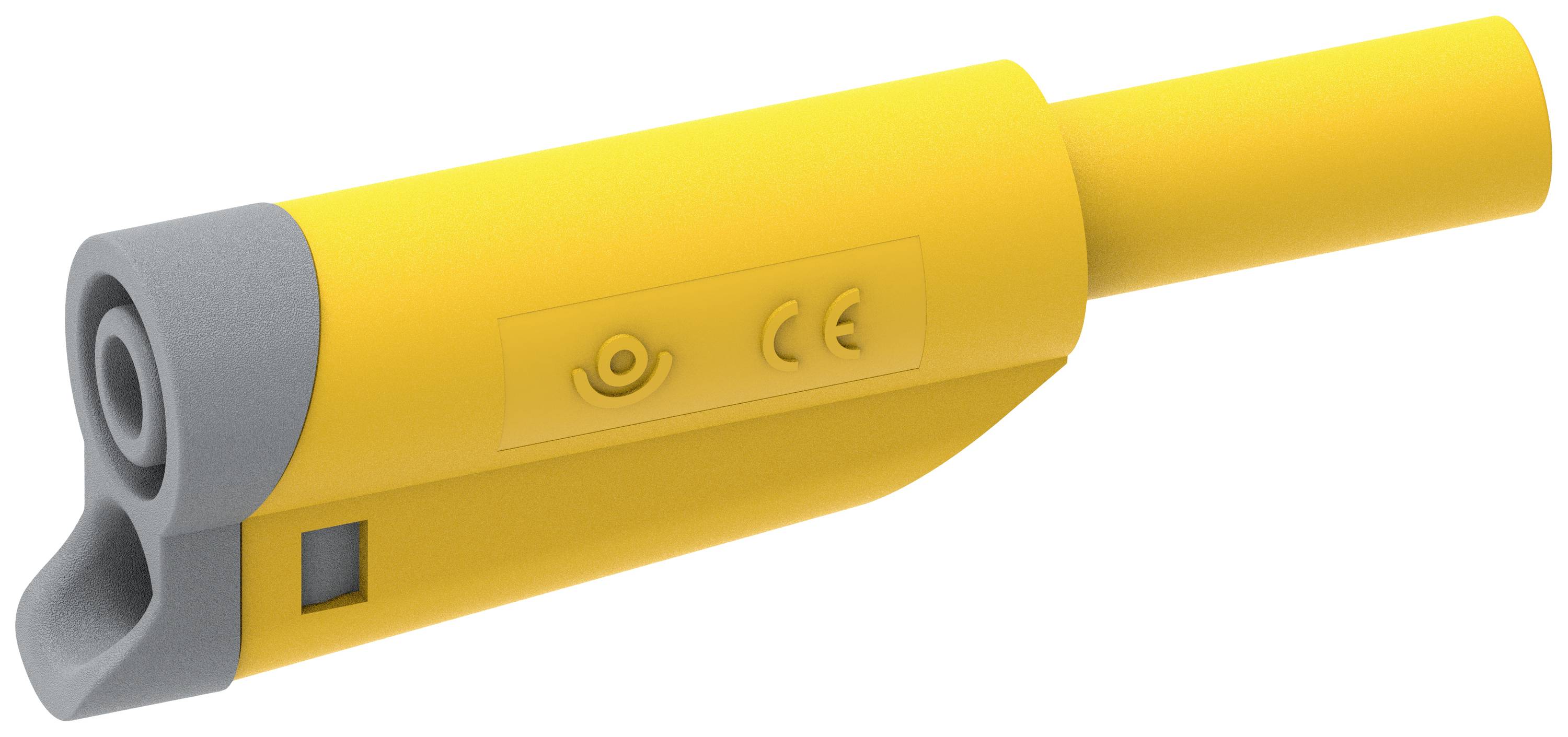 Electro PJP 1076-CD1-J Laborstecker Stecker, gerade Stift-Ø: 4mm Gelb 1St.