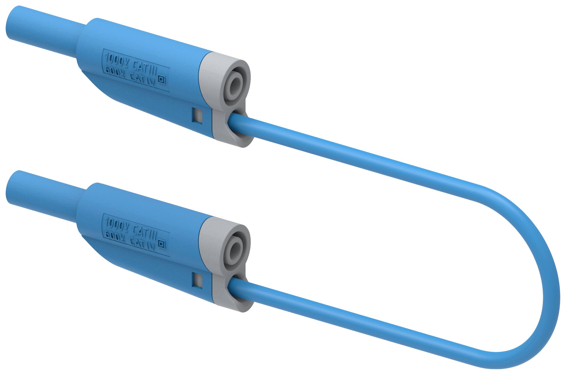 Electro PJP 2710-IEC-CD1-100BL Messleitung Lamellenstecker 4mm Lamellenstecker 4mm 1.00m Blau 1St.