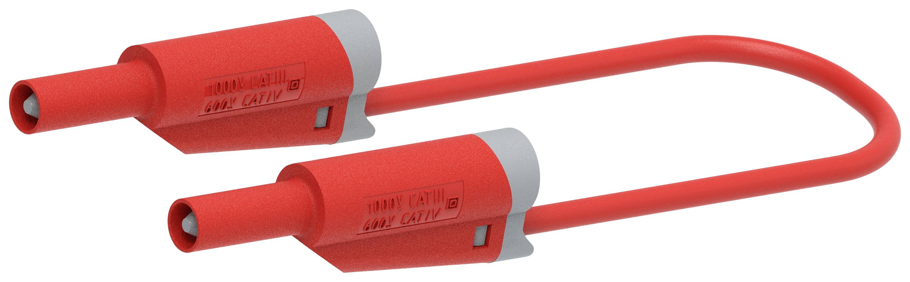 Electro PJP 2710-IEC-CD1-100R Messleitung Lamellenstecker 4mm Lamellenstecker 4mm 1.00m Rot 1St.