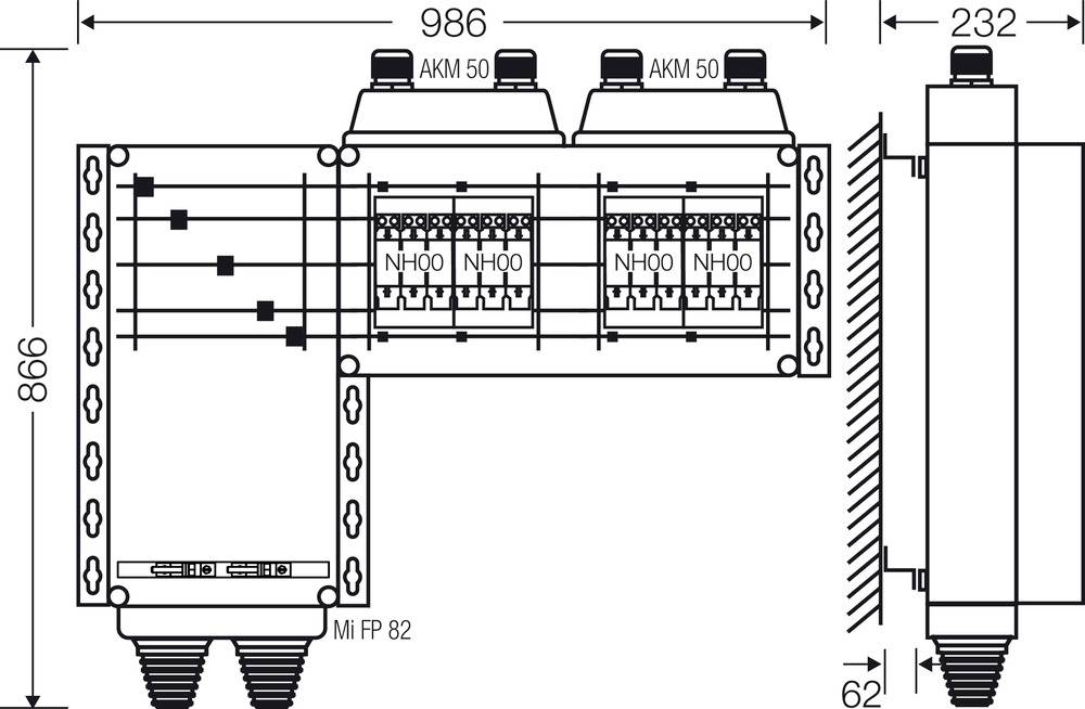 Hensel 20001509 20001509 Verteilerschrank Inhalt 1St.