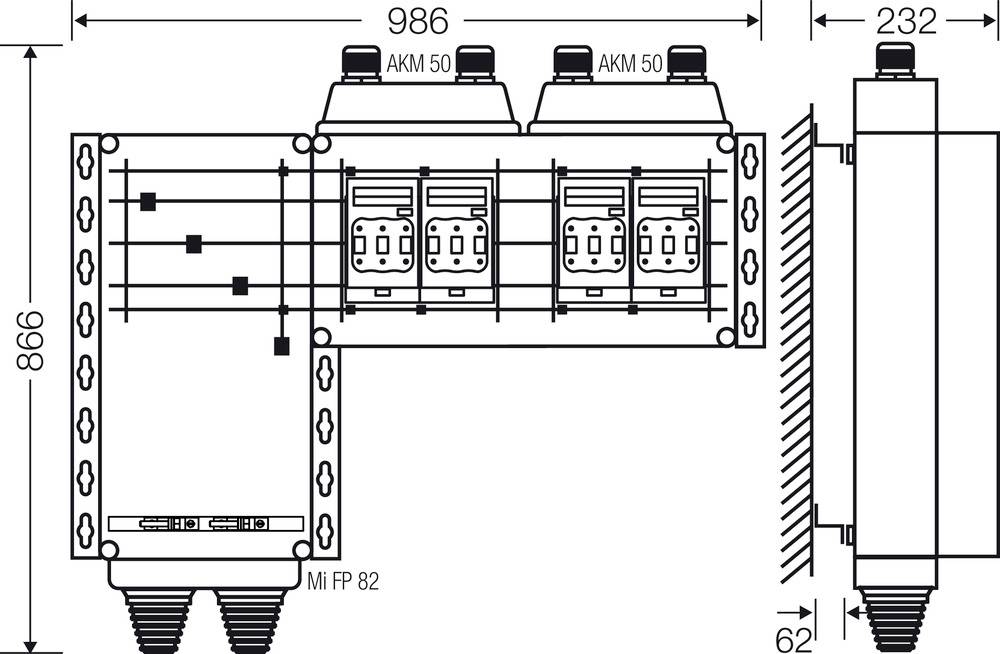 Hensel 20001507 20001507 Verteilerschrank Inhalt 1St.