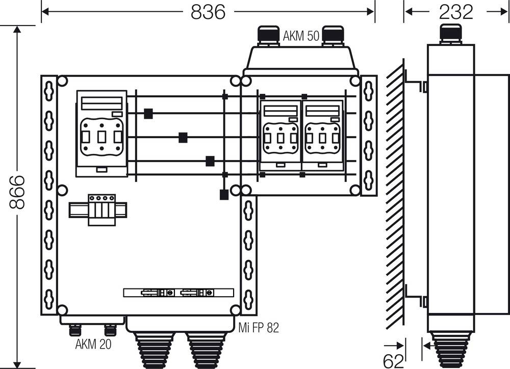 Hensel 20001502 20001502 Verteilerschrank Inhalt 1St.