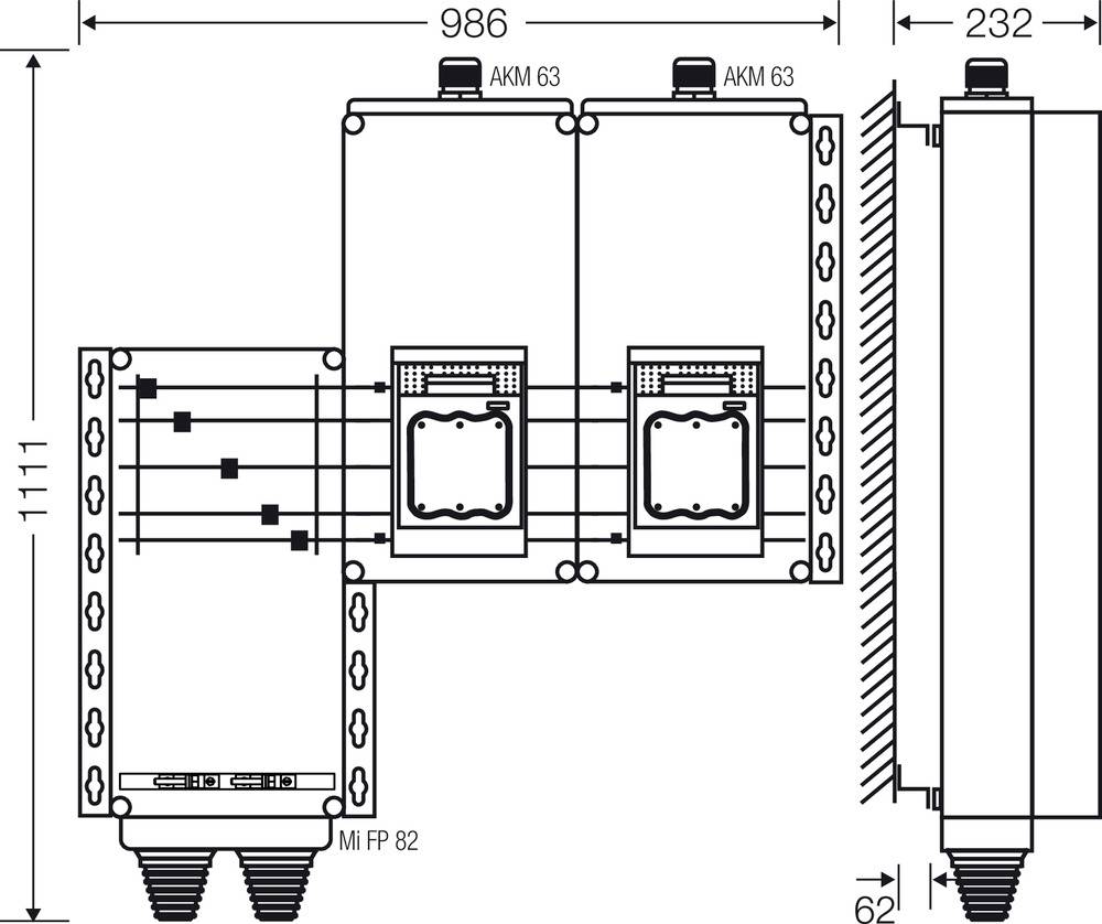 Hensel 20001512 20001512 Verteilerschrank Inhalt 1St.