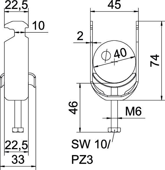 OBO Bettermann 1186136 Bügelschelle